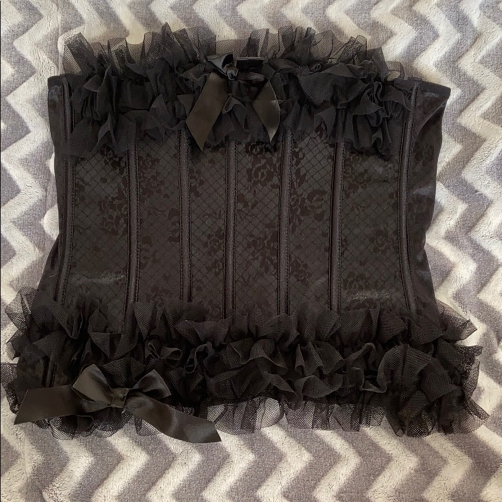 Lace Ruffle Corset